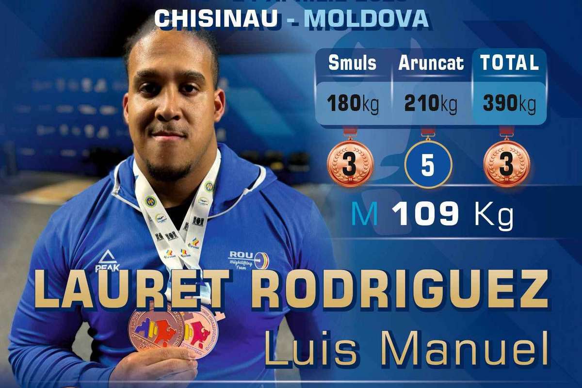 Cubanezul Luis Lauret a castigat doua bronzuri pentru Romania la Europenele de haltere