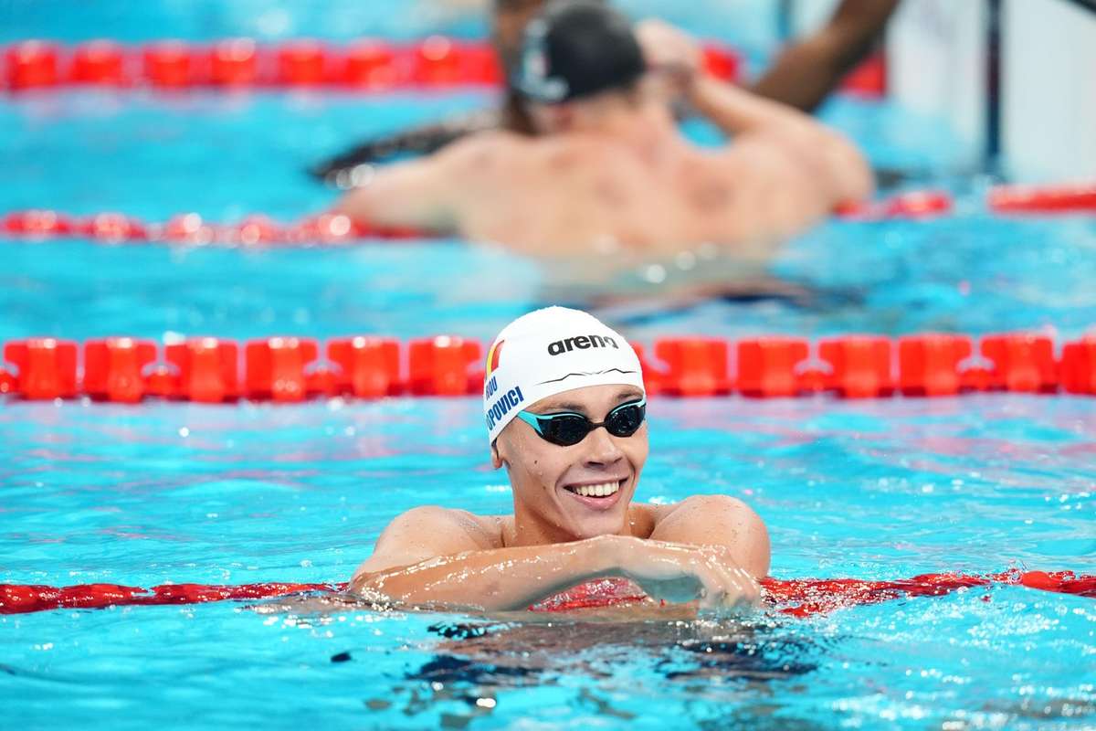 David Popovici a triumfat la 200 metri liber Nationale