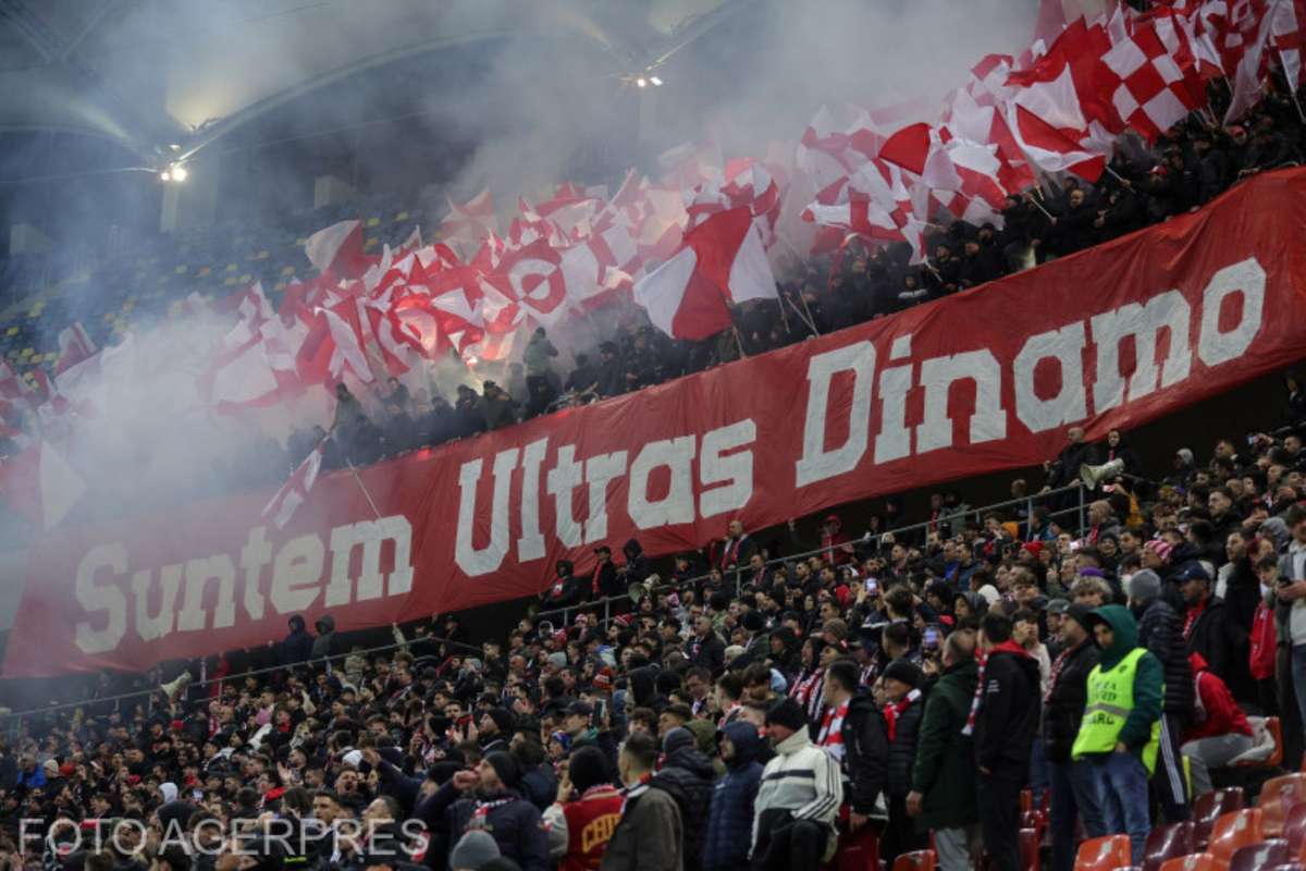 Dinamo a fost sanctionata de FRF dupa derby ul cu Rapid