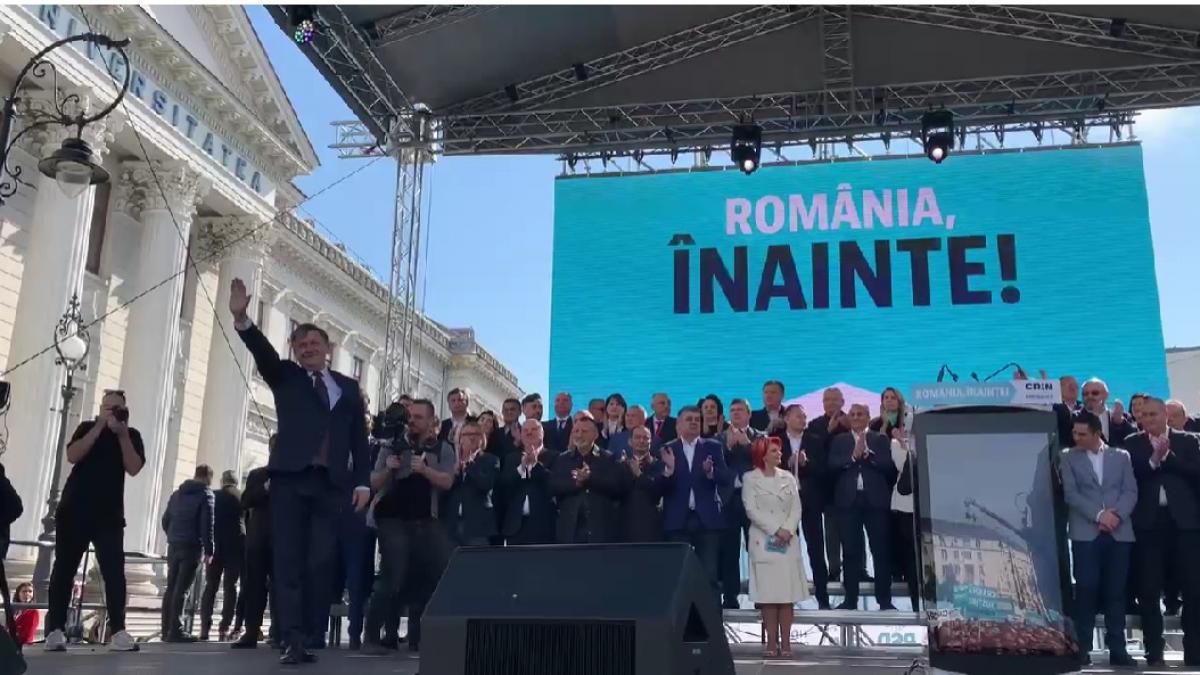 Primul miting al coalitiei la Craiova Crin Antonescu Dusmanul meu sunt saracia boala