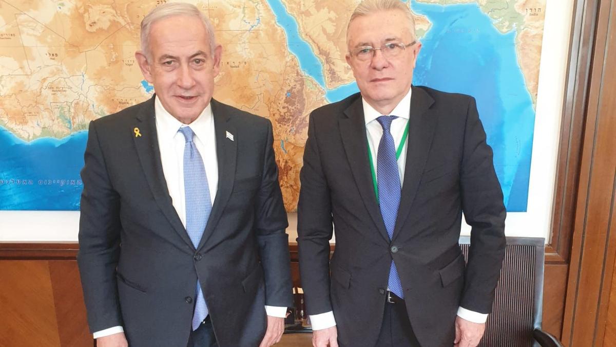 Cristian Diaconescu s a ntalnit cu Benjamin Netanyahu Relatia Romania Israel ramane solida