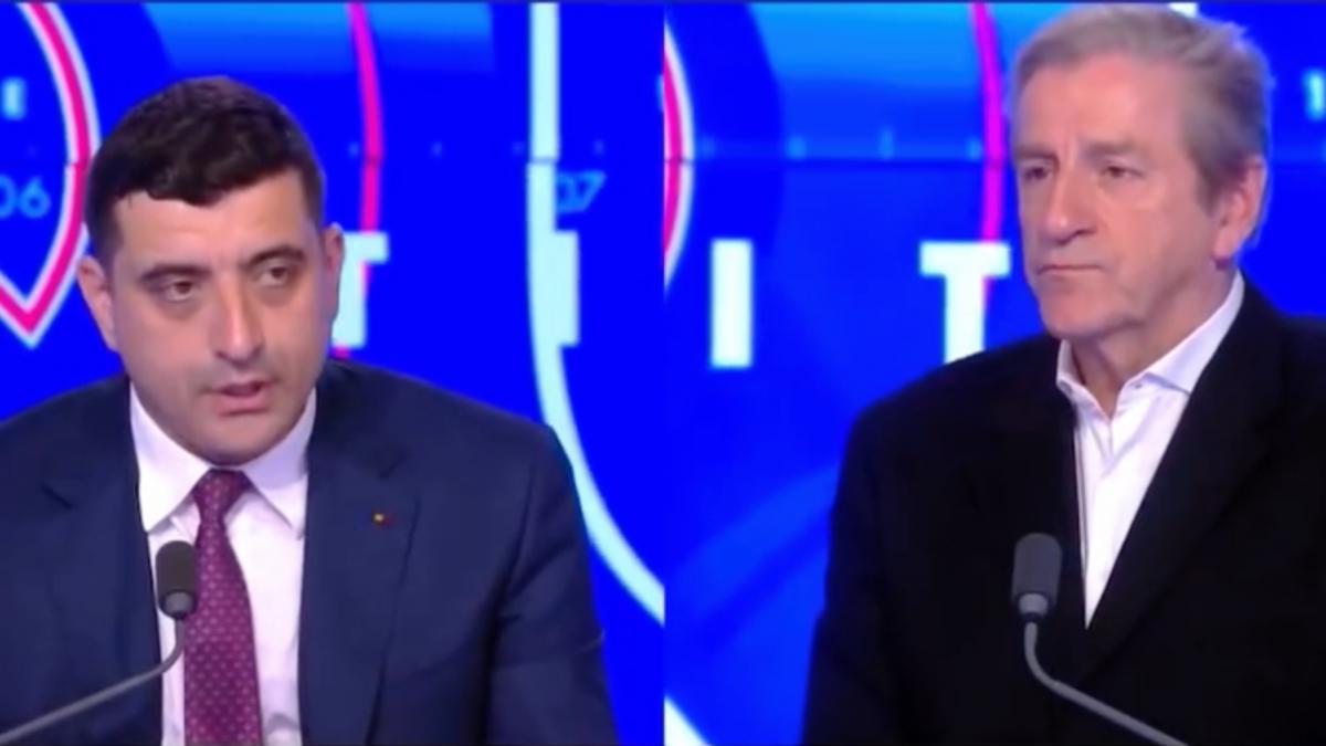 George Simion s a imotmolit in franceza la TV