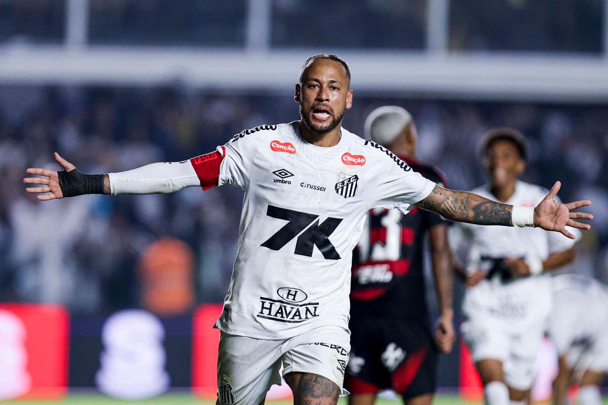 Neymar inscrie primul gol in campionat pentru Santos