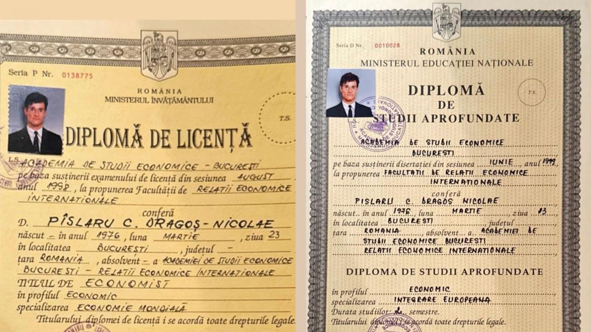 Dragos Pislaru a postat diplomele pe Facebook1761321388