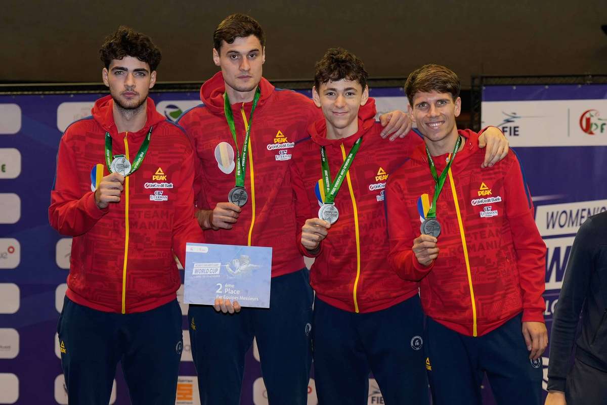 Echipa masculina de sabie a Romaniei argint la Cupa Mondiala1762764737