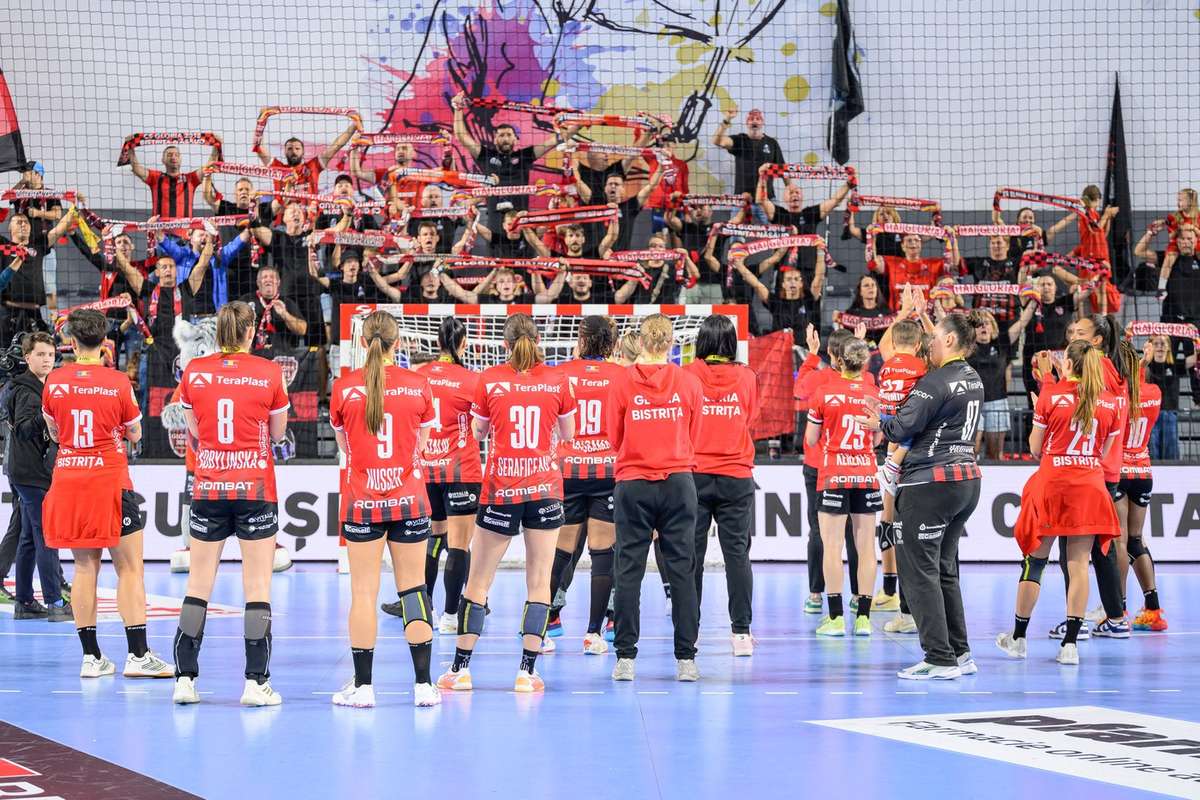 Gloria Bistrita a avut avantage la pauza dar a fost invinsa pe teren propriu de Gyor in Liga Campionilor1769364508