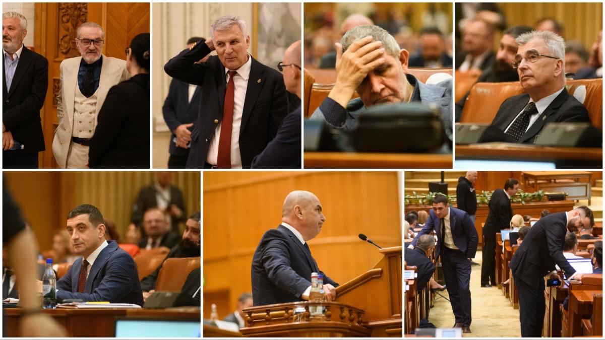 Imagini din culise ale votului motiunii impotriva Guvernului Bolojan Ce n a fost difuzat la1777978811