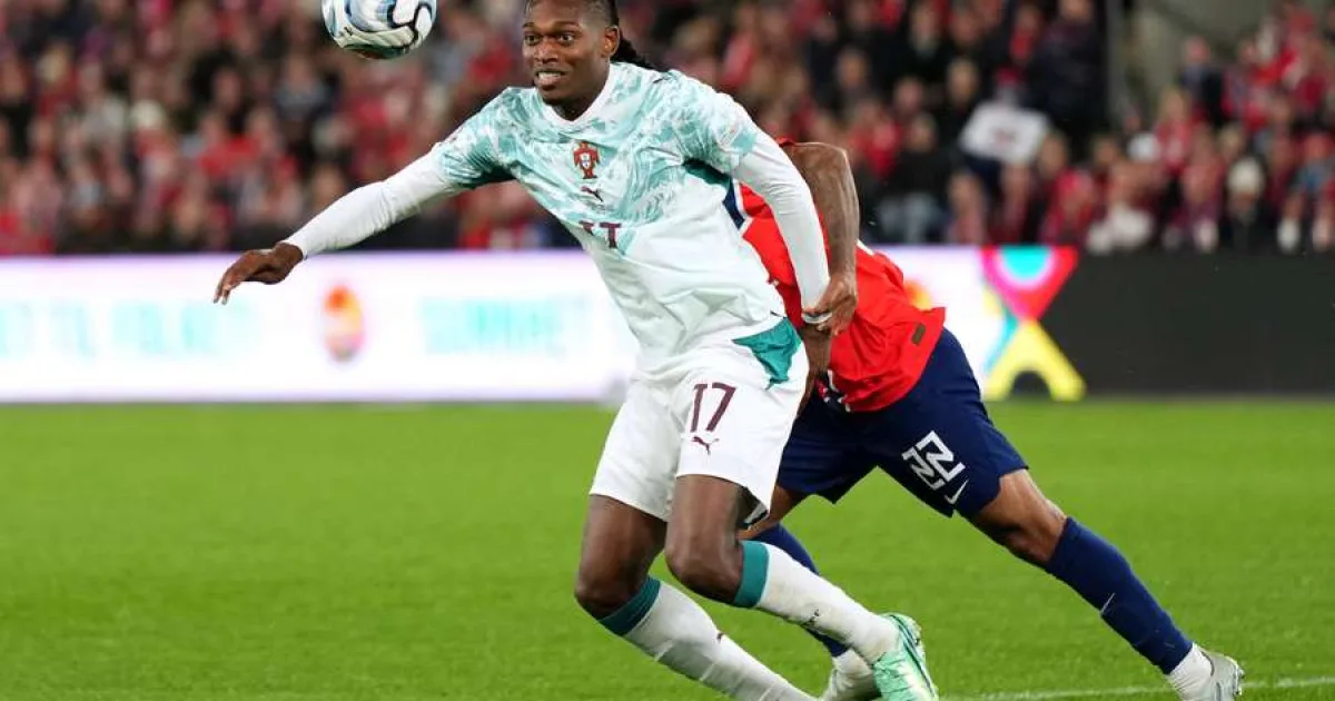 Rafael Leão îmbracă tricoul numărul 7 al Portugaliei în duelul cu Danemarca